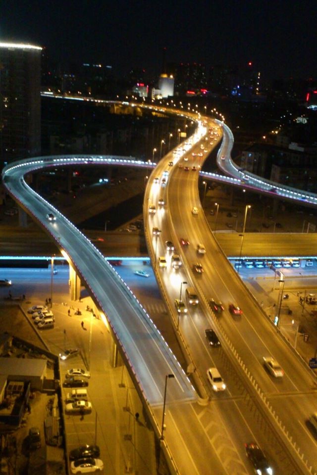640x960 Viaduct at night - viaduct iPhone 4s Wallpaper