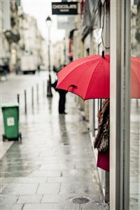 The corner of the red umbrella wallpaper