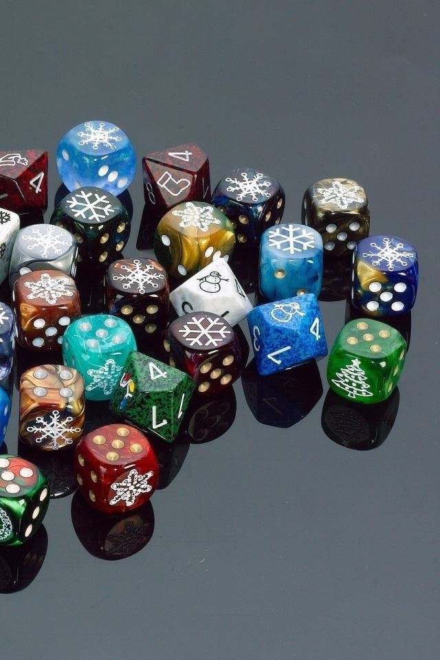 640x960 Dices 3 - snowflake iPhone 4s Wallpaper