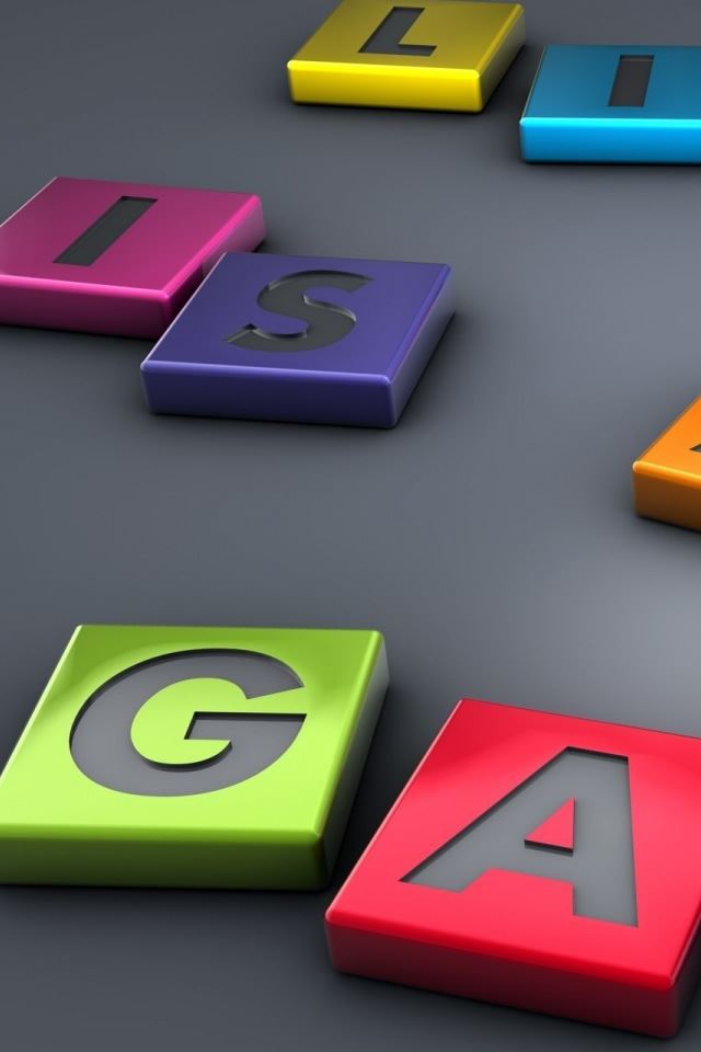 640x960 Life Is A Game - colorful iPhone 4s Wallpaper