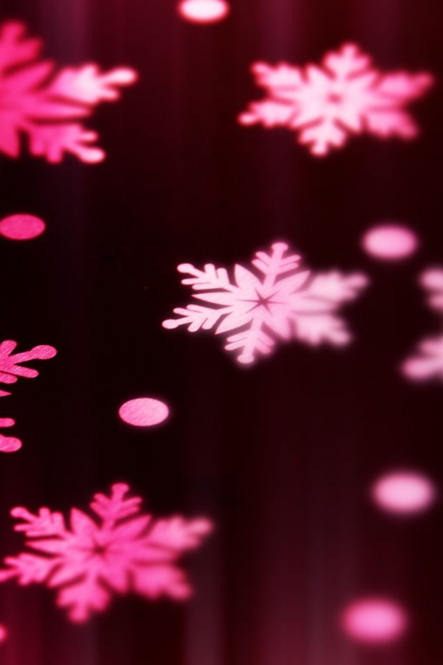 640x960 Violet Stars - snowflake iPhone 4s Wallpaper
