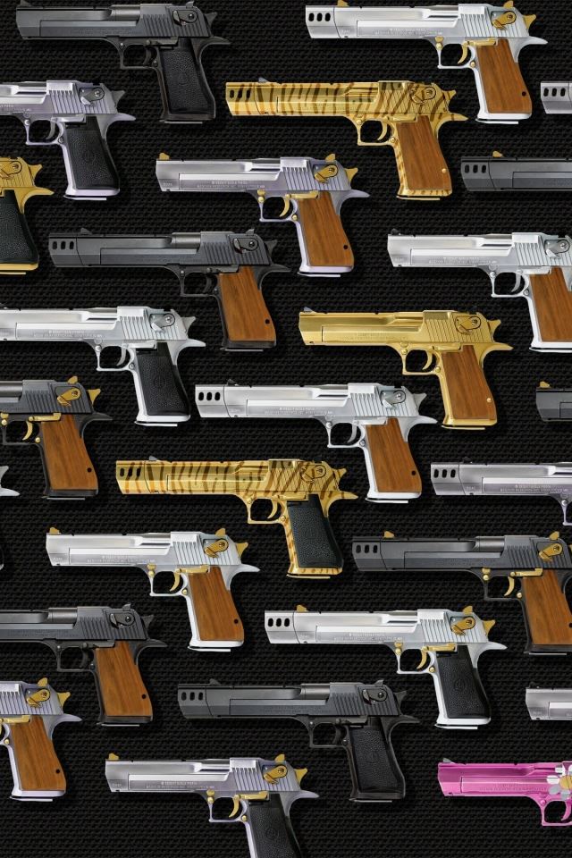 640x960 Desert Eagles -  iPhone 4s Wallpaper