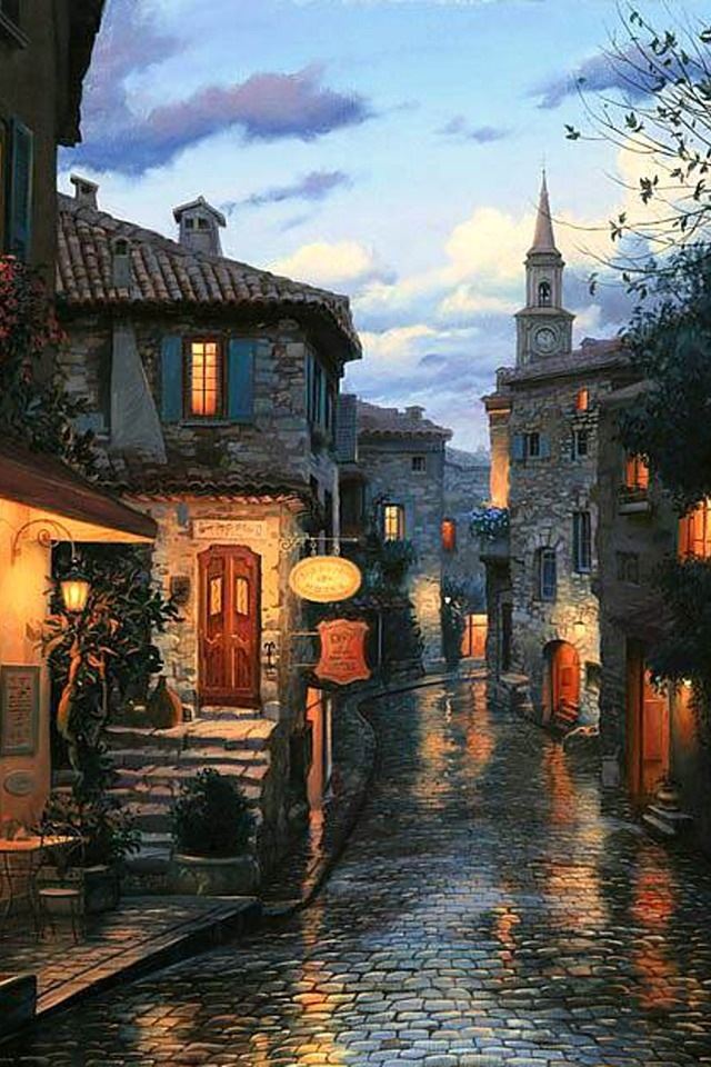 640x960 The Eugeny Lushpin series of works - house iPhone 4s Wallpaper