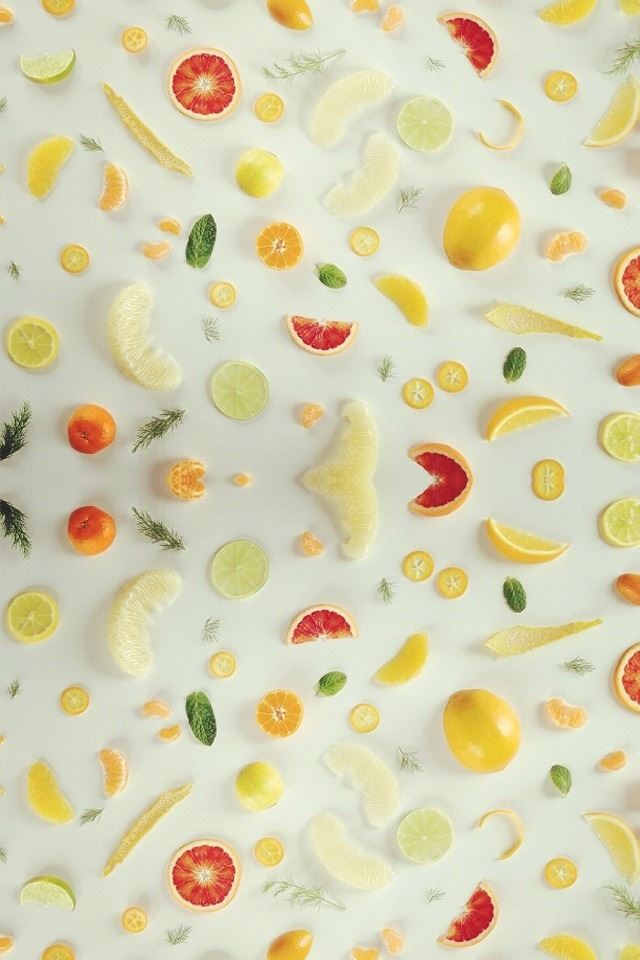 640x960 Fruit arranged background -  iPhone 4s Wallpaper
