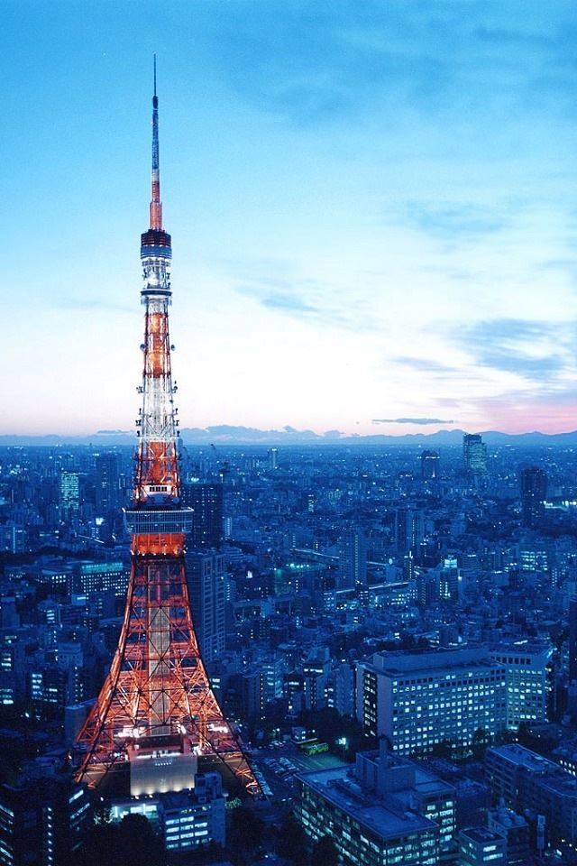 640x960 Tokyo Towers - city iPhone 4s Wallpaper