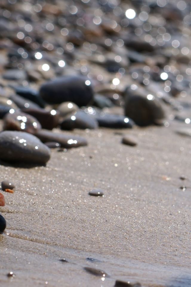 640x960 Beach Bokeh - beach iPhone 4s Wallpaper