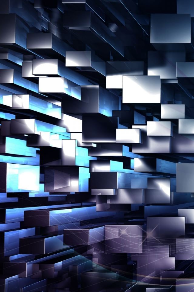 640x960 3D Geometric Background - geometric iPhone 4s Wallpaper