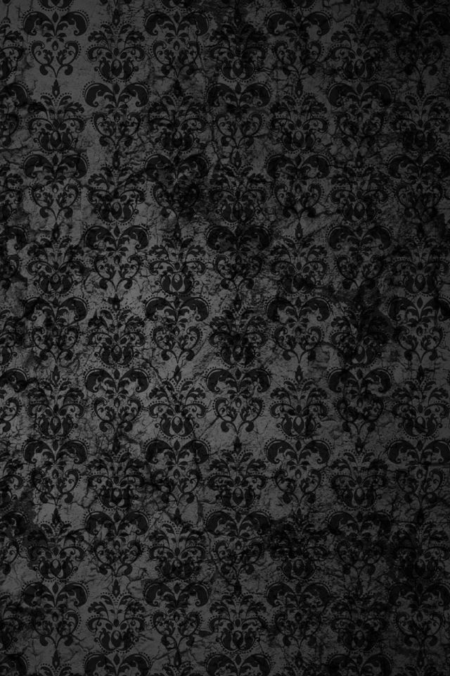 640x960 Black Floral Grunge - flower iPhone 4s Wallpaper