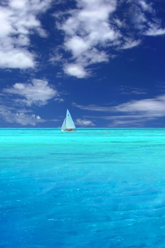 640x960 Blue Paradise - paradise iPhone 4s Wallpaper