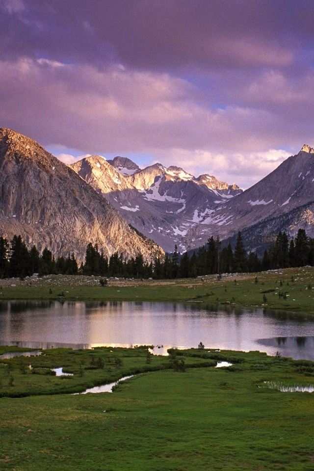 640x960 Mountains - lake iPhone 4s Wallpaper