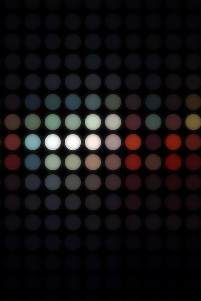 640x960 Circle 3D - orange iPhone 4s Wallpaper