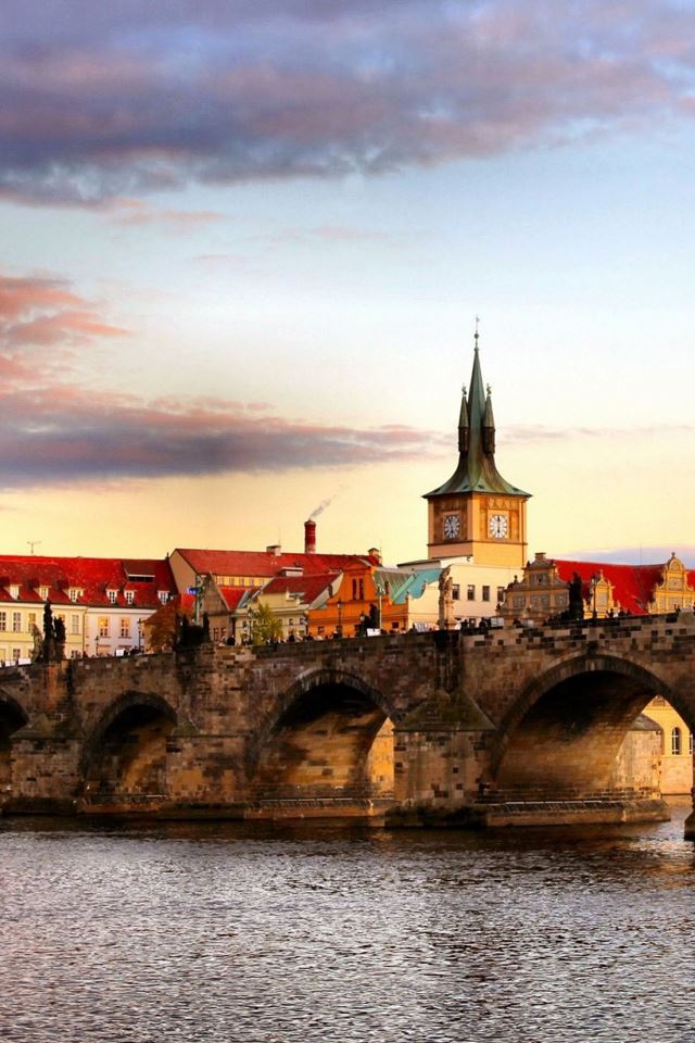 640x960 Prague Bridge Landscape - prague iPhone 4s Wallpaper