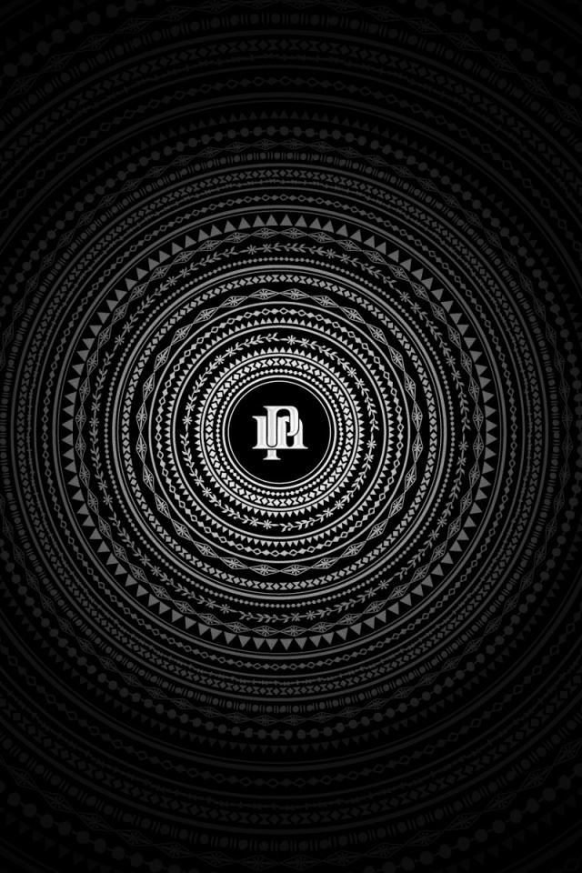 640x960 Circles - letter iPhone 4s Wallpaper
