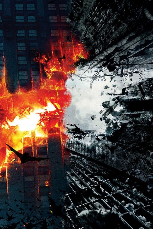 640x960 Batman Dark Knight Trilogy - dark (black) iPhone 4s Wallpaper