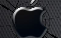 Broken glass apple logo computer wallpaper