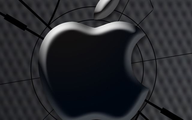 640x960 Broken glass apple logo computer - computer iPhone 4s Wallpaper