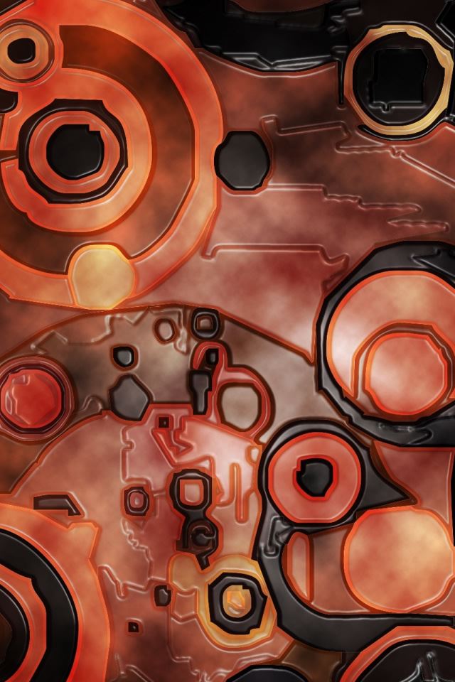 640x960 Lava - circle iPhone 4s Wallpaper