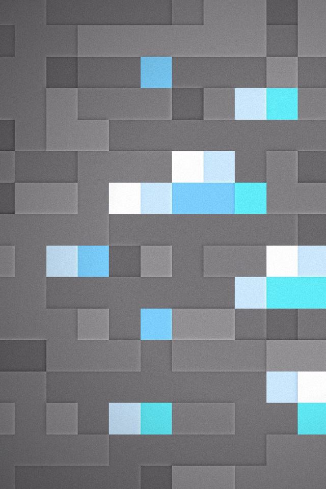 640x960 Minecraft Diamonds - background iPhone 4s Wallpaper