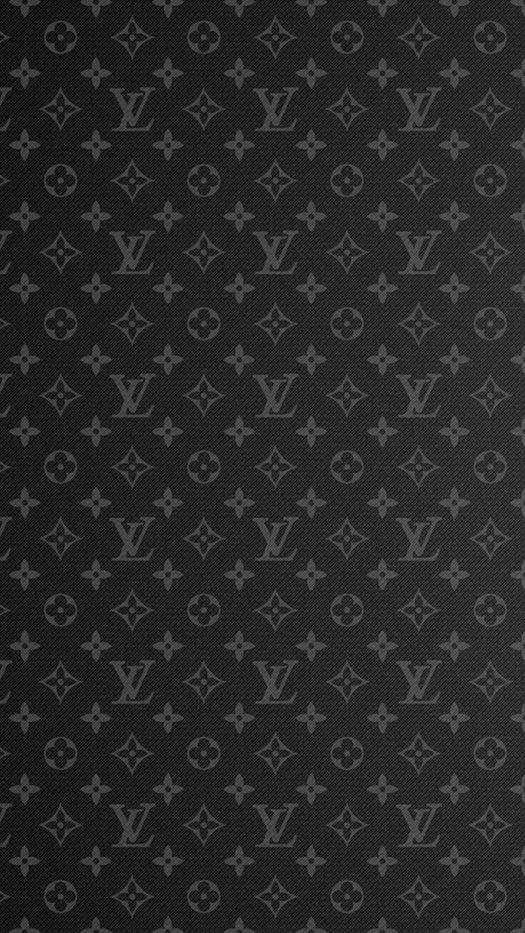 louis vuitton logo wallpaper black