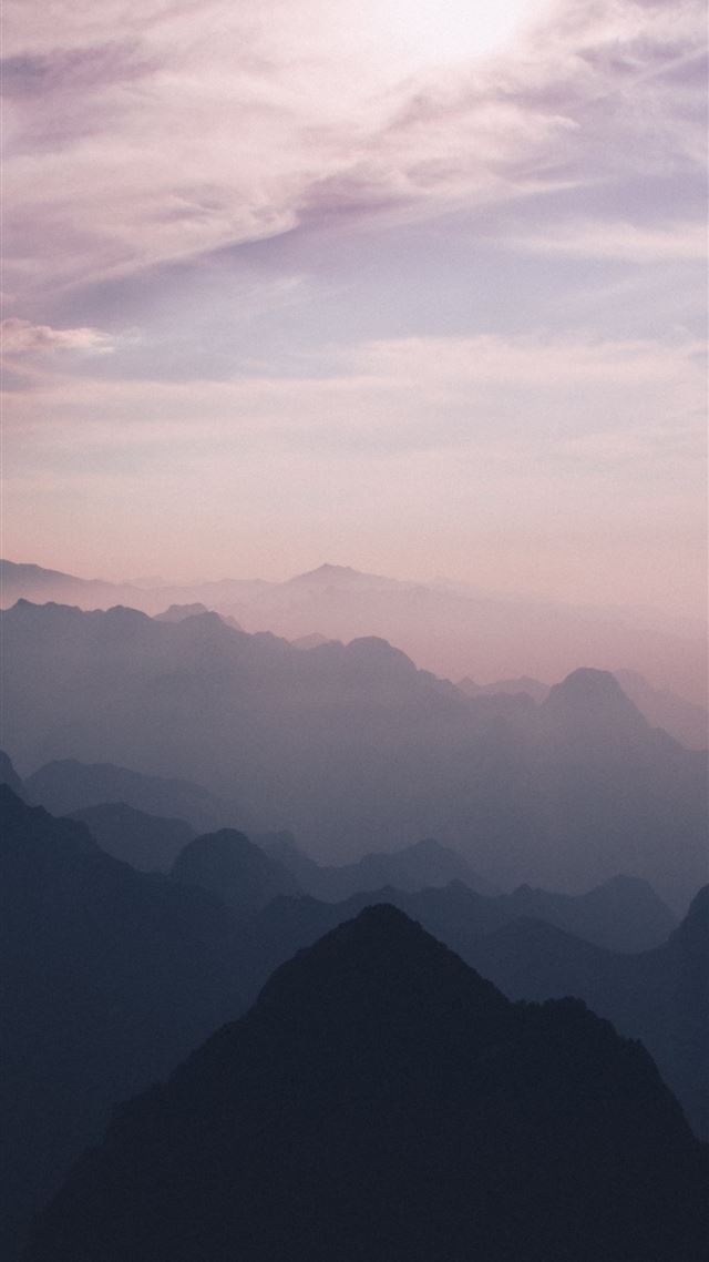 1080x1920 pink sky mountains 5k - mountains iPhone 8 Wallpaper