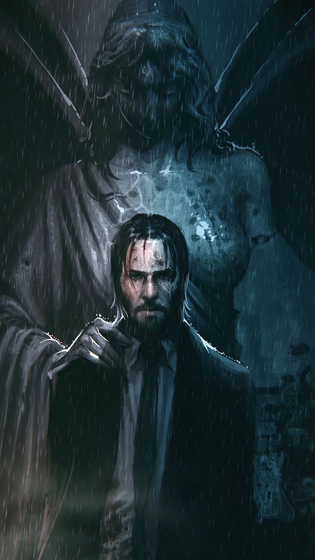 1080x1920 john wick 2020 art 4k - movies iPhone 8 Wallpaper