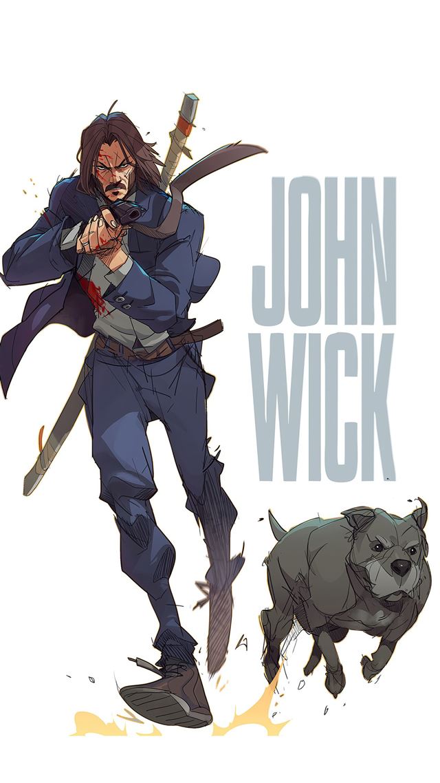 1080x1920 the john wick artwork 4k - movies iPhone 8 Wallpaper