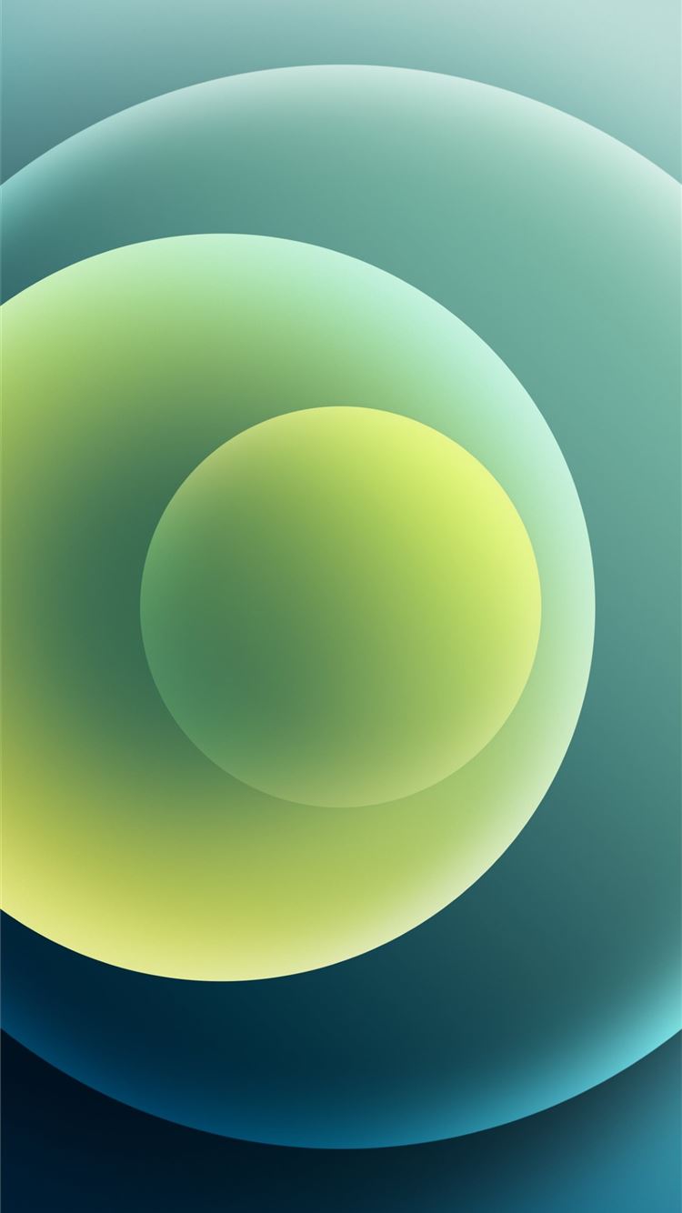 Colorful iPhone 12 Stock wallpaper Orbs Green Light iPhone 8 Wallpapers