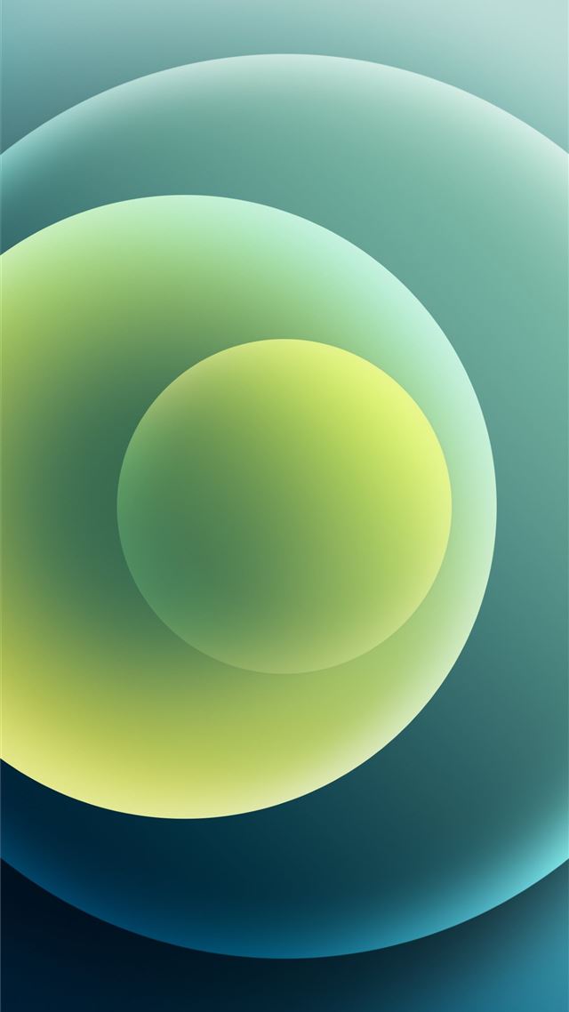 1080x1920 Colorful iPhone 12 Stock wallpaper Orbs Green Light - aesthetic iPhone 8 Wallpaper