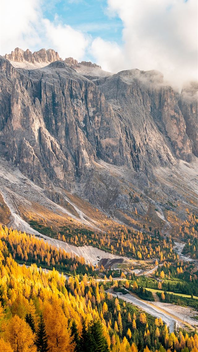 1080x1920 gardena pass in italy 5k - mountains iPhone 8 Wallpaper