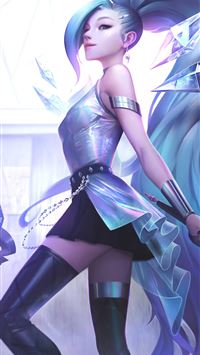 seraphine in league of legends 4k wallpaper