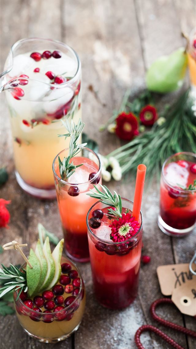 1080x1920 assorted drinking glasses on brown wooden surface - christmas iPhone 8 Wallpaper