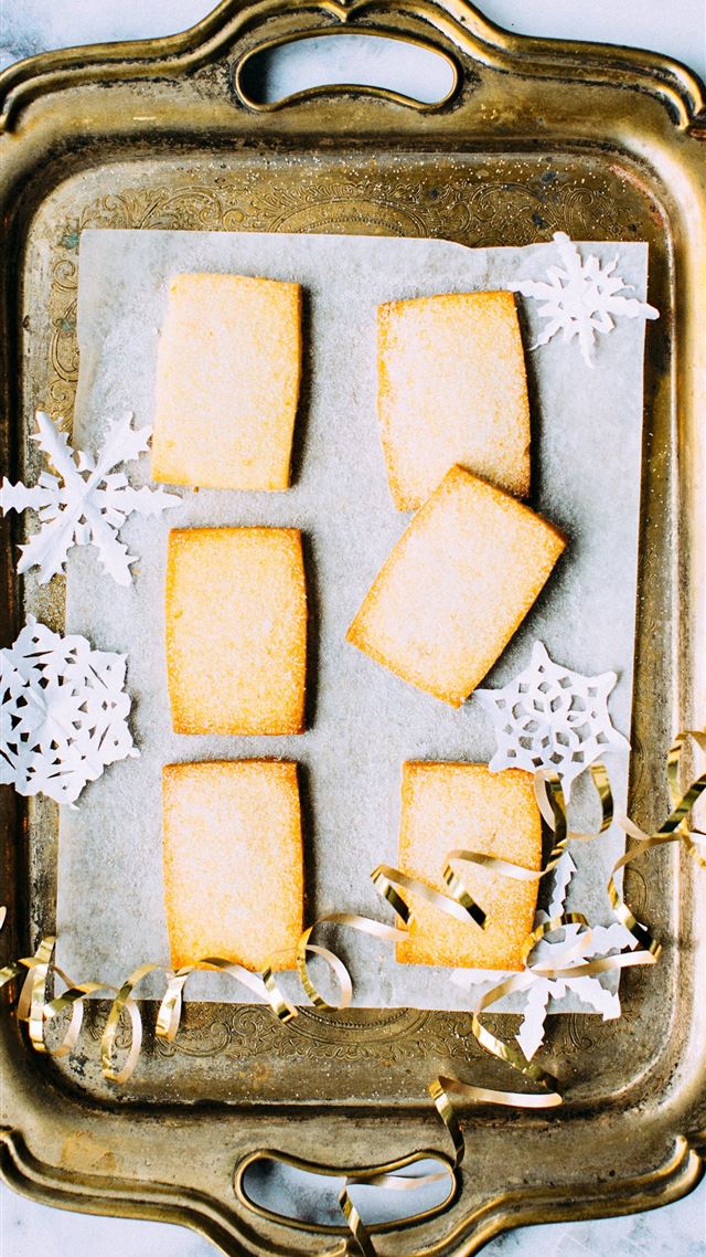 1080x1920 brass tray on white marble surface - snowflake iPhone 8 Wallpaper