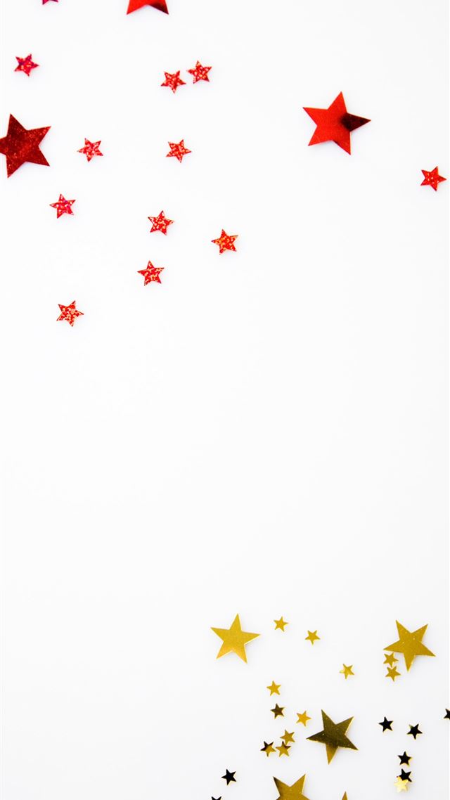 1080x1920 red and yellow star illustration - christmas iPhone 8 Wallpaper