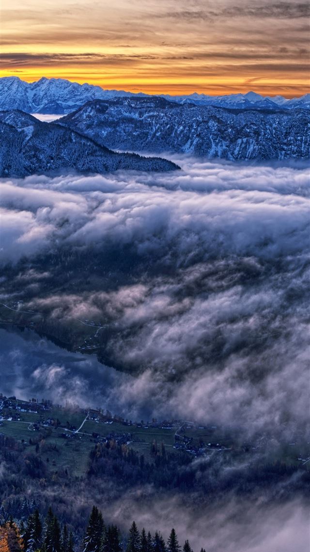 1080x1920 austria cloud horizon landscape mountain nature pa... - mountains iPhone 8 Wallpaper