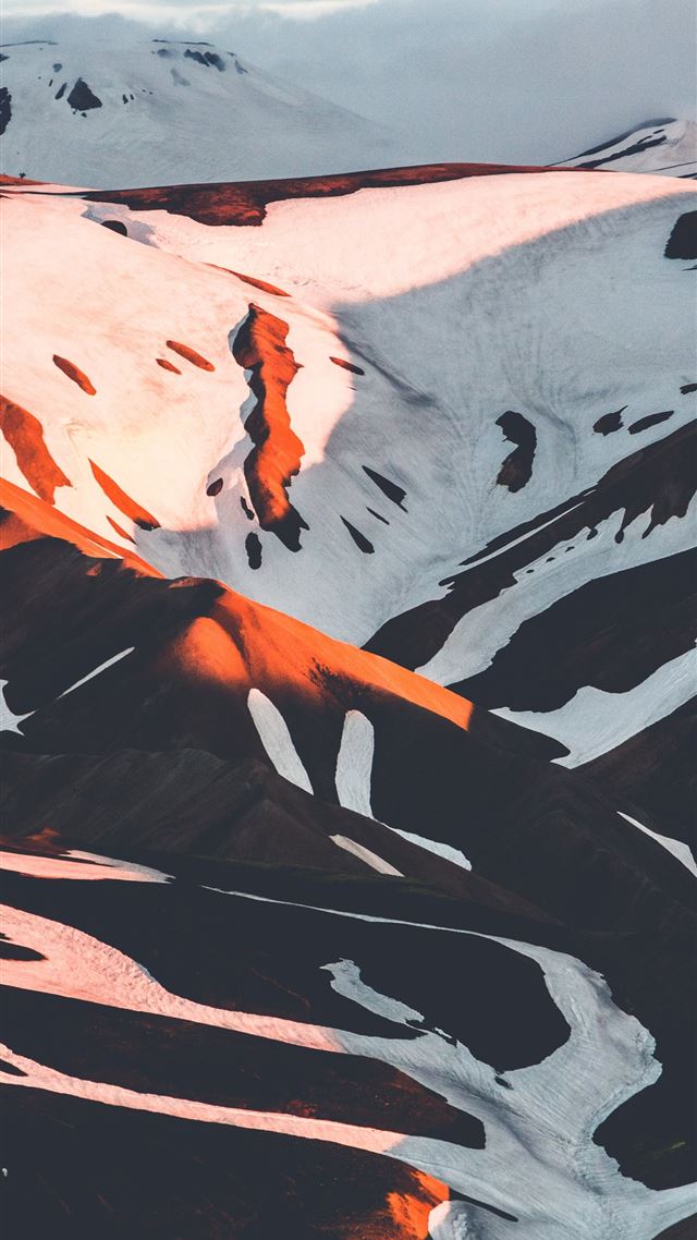 1080x1920 snow capped mountain during golden hour - iceland iPhone 8 Wallpaper