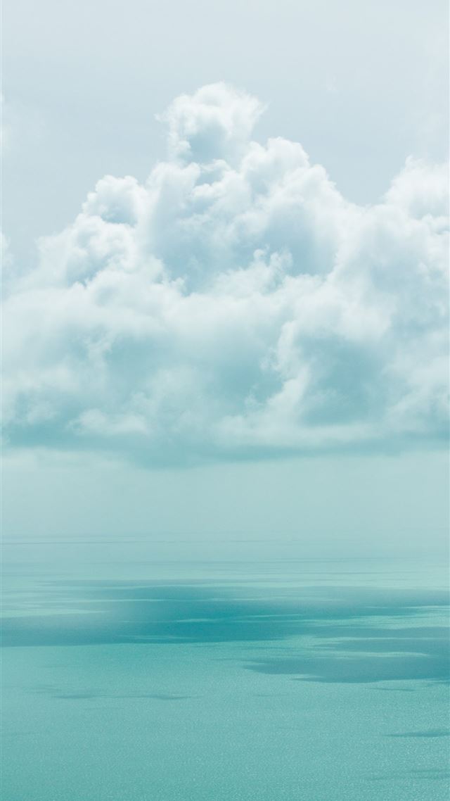 1080x1920 white clouds - ocean iPhone 8 Wallpaper