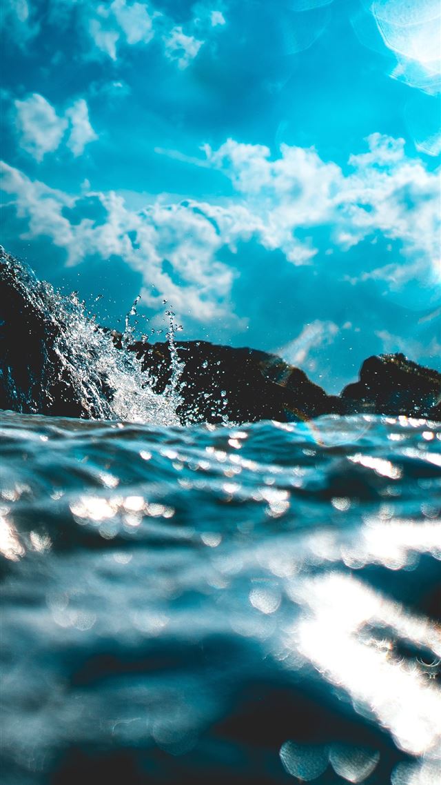 1080x1920 body of water - sun iPhone 8 Wallpaper