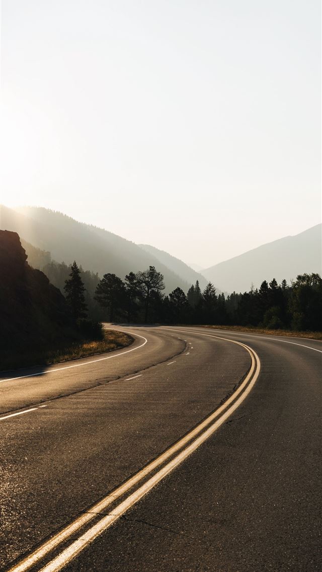 1080x1920 empty curved road - road iPhone 8 Wallpaper
