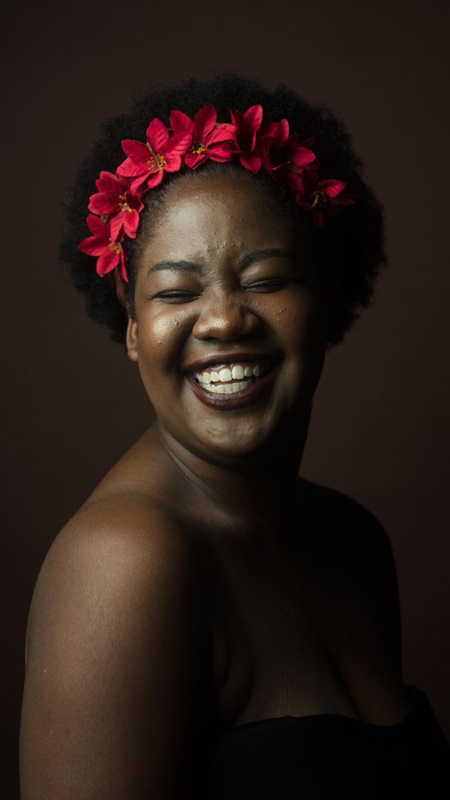 1080x1920 smiling woman wearing black top - cute iPhone 8 Wallpaper