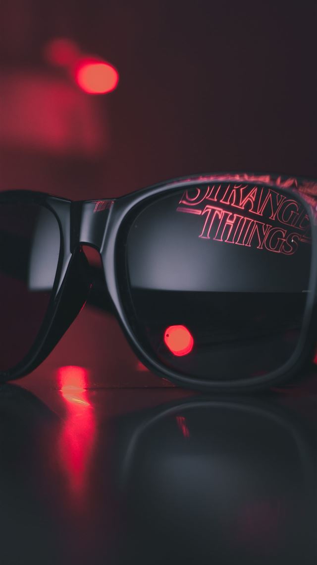 1080x1920 black wayfarer sunglasses on black surface - fall iPhone 8 Wallpaper