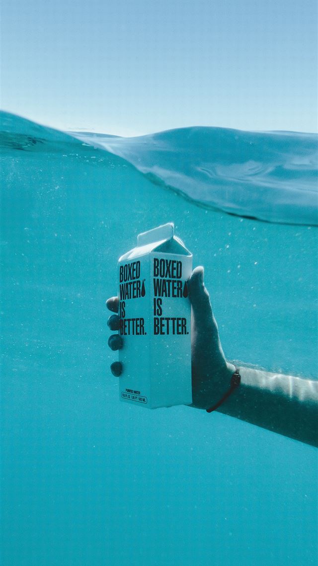 1080x1920 person holding boxed water underwater - mountain iPhone 8 Wallpaper