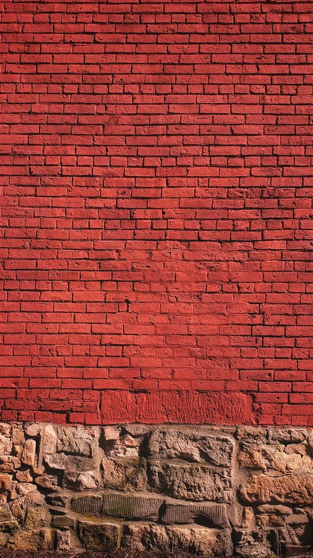 1080x1920 red brick wall - brown iPhone 8 Wallpaper