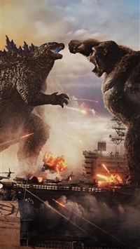 godzilla vs kong fight 8k wallpaper