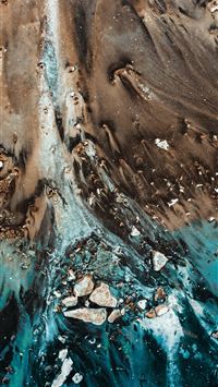 grey and blue ground wallpaper