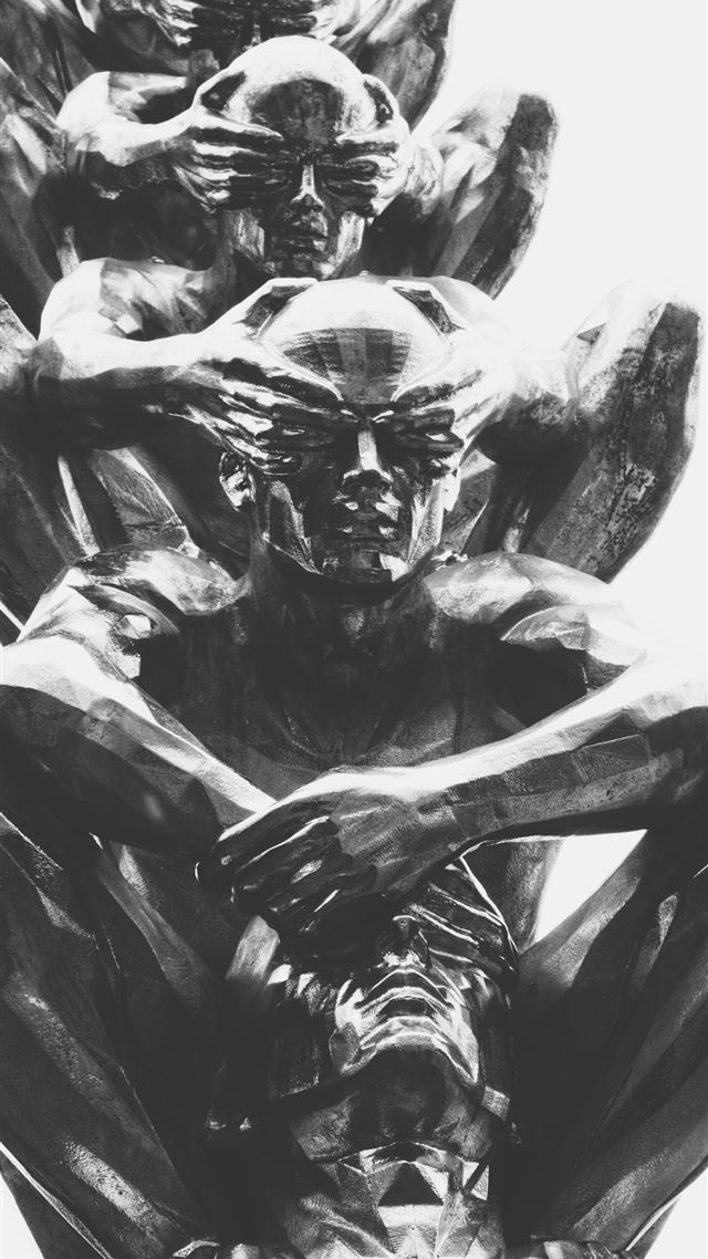1080x1920 gray statue -  iPhone 8 Wallpaper