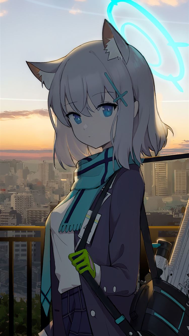 shiroko from blue archive 5k iPhone 8 wallpaper 