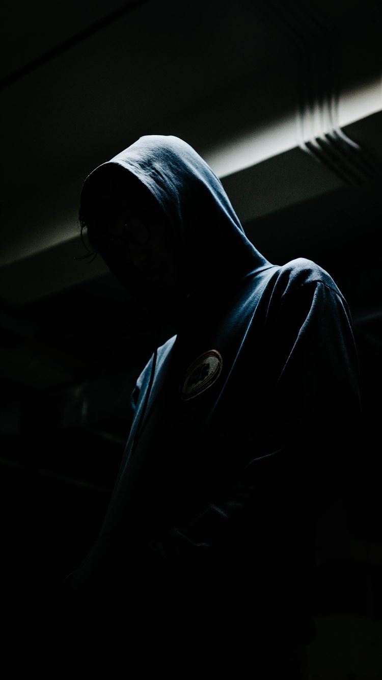 person in black hoodie iPhone 8 wallpaper 