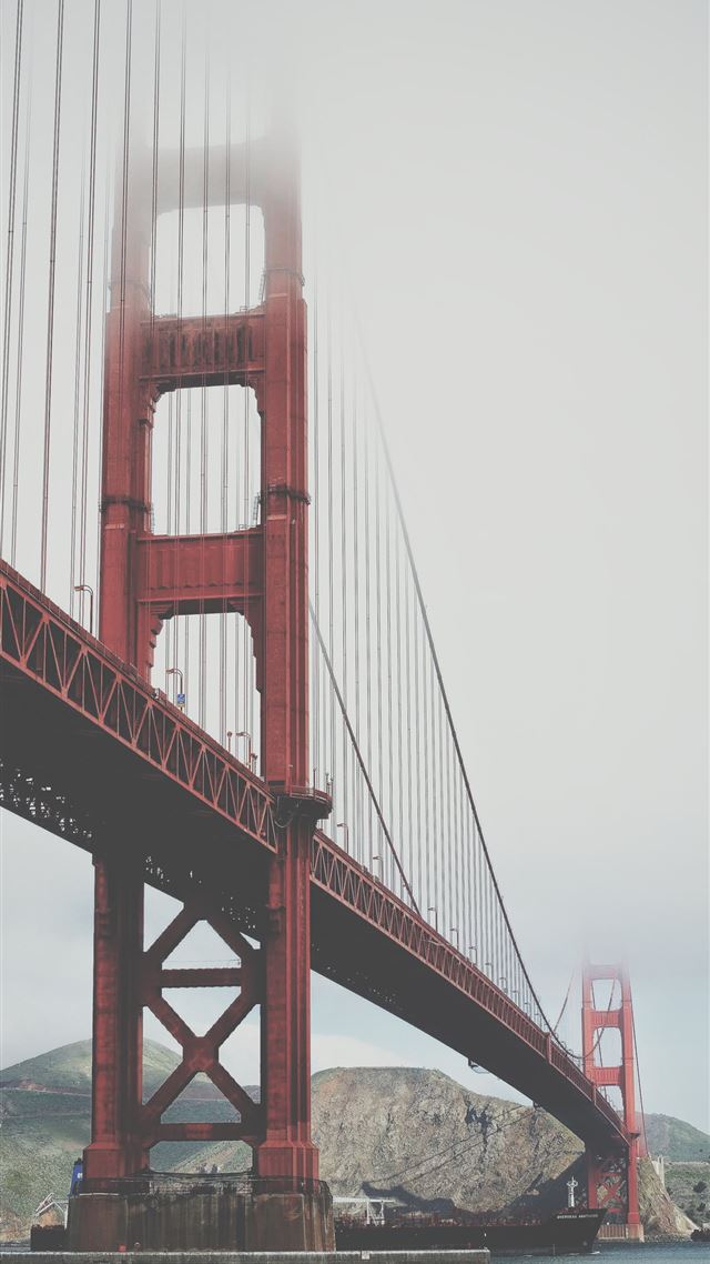 1284x2778 Golden Gate Bridge under blue sky at daytime - bridge iPhone 8 Wallpaper