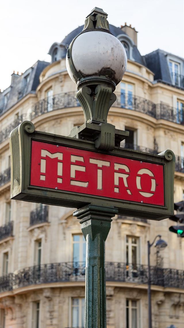 1284x2778 Metro street signage - retro iPhone 8 Wallpaper