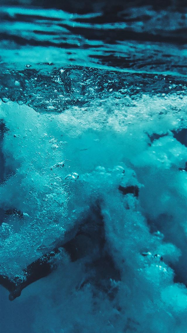 1284x2778 person dived on body of water - water iPhone 8 Wallpaper